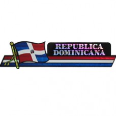 Dominican Republic 11.5 inch X 2.5 inch bumper sticker