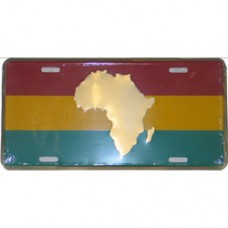 Ethiopia License Plate with Map