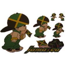 Jamaica Multi-Pack Laser Stickers - BOY DESIGN