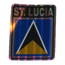 St. Lucia 4 inch X 3 inch decal