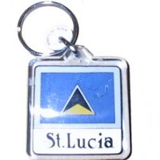 St. Lucia Square key ring