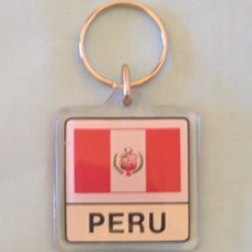 Peru Square key ring