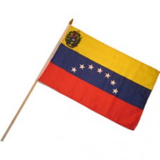 Venezuela stick flag 12X18 inches