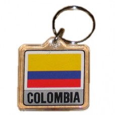 Colombia flag Square key ring