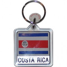 Costa Rica Square key ring